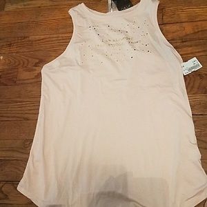 NWT  Calia Pink sleeveless shirt with saying